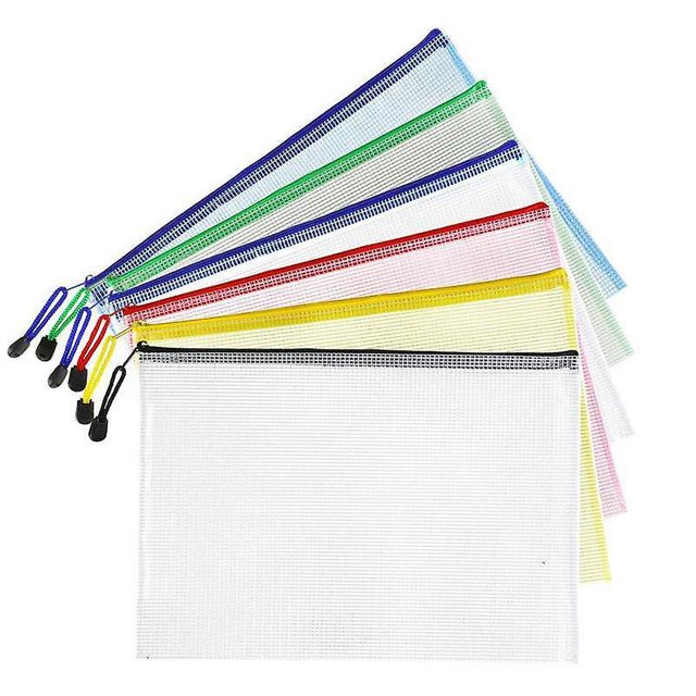 Bolsa de plástico con cremallera de malla (negra, 12 paquetes), bolsa con cremallera extra grande resistente al agua para suministros escolares de oficina, rompecabezas y juegos para organizar el
