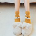 thumbnail image 2 of Yokua Women Cartoon Animal Winter Fuzzy Slipper Socks Cute Panda Penguin Warm Hosiery, 2 of 20