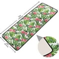 thumbnail image 2 of Dreamtimes Exotic Pink Hibiscus Hallway Runner Rug 2'x6' Kitchen Rug with Rubber Backing Tropical Palm Leaves Non Slip Entryway Rug Runner Washable Soft Area Rug for Hallway Bedroom Kitchen Decor, 2 of 6