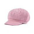 thumbnail image 2 of Qarigey Gorras de boina versátiles de pana para mujer, sombreros elegantes para cualquier atuendo, gorra Vintage Newsboy, gorras de invierno Sombreros rosa, 2 of 6