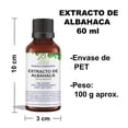 thumbnail image 3 of EXTRACTO DE ALBAHACA 60 ML VIVONATURAL. 100% NATURAL. ORGÁNICO., 3 of 4