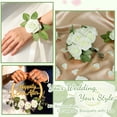 thumbnail image 5 of White Artificial Roses 50Pcs, Real Touch Ivory White Fake Foam Flowers with Stems & Leaves, Pure Lifelike Roses for Bridal Wedding, Baby Shower, Minimalist Home & Farmhouse Table Decor, 5 of 9