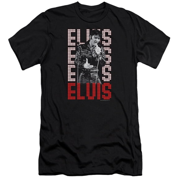 Elvis Presley 1968 Premium Adult 30/1 T-Shirt Black