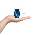 thumbnail image 3 of JAGASY Blue Decorative Urn for Ashes Adult Male - Small Urns for Human Ashes Keepsake - Funeral Mini Urn for Mother - Memorial Cremation Urns for Parents - (3 Inch), 3 of 7