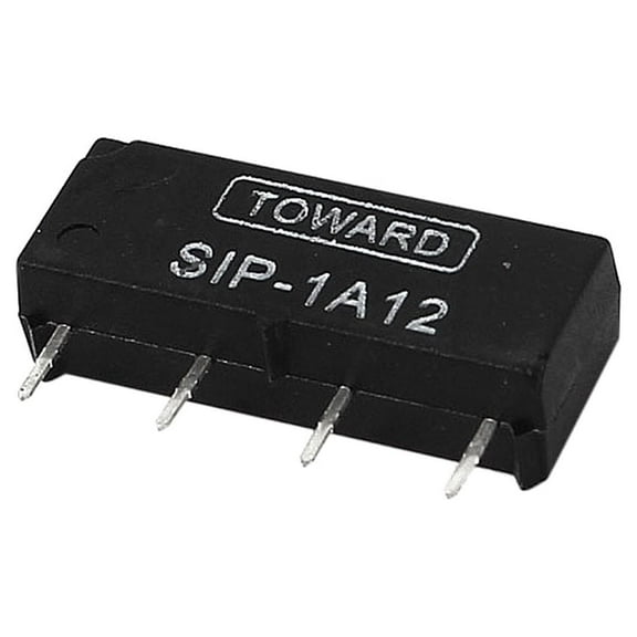 SIP-1A12 Model 4 Pin Dry Reed Relay DC 12V 1A for Fax Machine