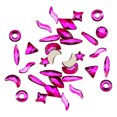 thumbnail image 1 of Soidarity Juego de 50 piezas de cristal de cristal en forma específica, excelente brillo, diamantes de imitación personalizados para Juegos de manicura Rosa roja, 1 of 6
