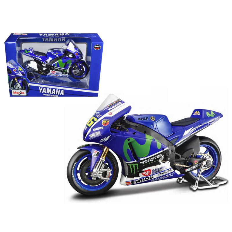 Maisto 1/10 Diecast Motorcycles MOTOGP  2015 Yamaha YZR M1 # 46 Valentino Rossi 