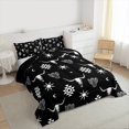 thumbnail image 3 of Feelyou Black Sheep Skeleton Queen Comforter Set for Men, Vintage Western Aztec Bedding Sets, Hippie Bohemian Style Reversible Bedding Comforter Set, Luxury Bedroom Decor, 3 Pieces, 3 of 8