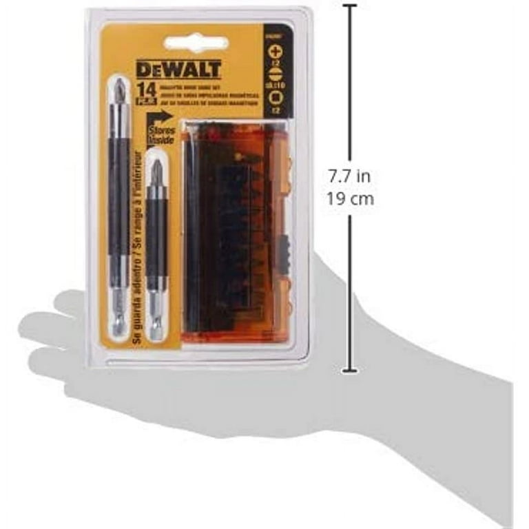 DEWALT Screwdriver Bit Set Magnetic Drive Guide 14 Piece DW2097CS