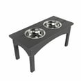 thumbnail image 2 of WestinTrends Elevated Modern Pet Stand Feeder for Cats & Dogs Puppy, Removable stainless steel bowls, UV and Weather Resistant, 2 of 7