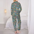 thumbnail image 3 of Bingfone Womens Pajama Sets Foxes and Birds in Forest Print,Long Sleeve Loungewear Pajamas Set-XX-Large, 3 of 8