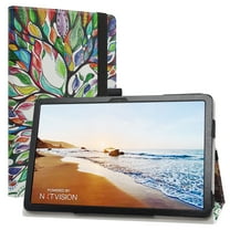 Labanema Compatible with TCL Tab 10 5G Case,PU Leather Folio 2-folding Stand Cover for TCL Tab 10 5G TCL-9183W 10.1" Tablets (Not fit TCL Tab Pro 5G TCL-9198S),Love Tree