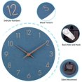thumbnail image 3 of Reloj de pared NQ de madera de 30 cm 12 pulgadas péndulo silencioso retro vintage, 3 of 5
