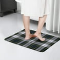 thumbnail image 4 of Blue Green Plaid Checkered Flannel Non Slip Door Rugs,Washable Door Mats Indoor,Decorative Door Mats,Dirt-Resistant and Absorbent Doormat for Entrance,Bedroom,Kitchen,Bathroom,23.5"x16", 4 of 5