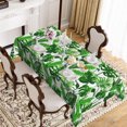 thumbnail image 2 of MIZHONA Rustic Crushed Flower Tablecloth Rectangle,Red and Green Table Cloth for Kitchen Dinner Decor,54"x72", 2 of 5