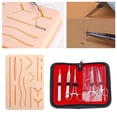thumbnail image 4 of Kit de práctica de sutura para estudiantes de medicina Kit de entrenamiento de sutura que incluye almohadilla de sutura de silicona con 17, 4 of 6