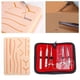thumbnail image 4 of Kit de práctica de sutura para estudiantes de medicina Kit de entrenamiento de sutura que incluye almohadilla de sutura de silicona con 17, 4 of 6