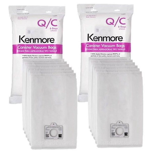 Kenmore 20-54321 3-Pack Style C/Q 5055 Canister Allergen Filtration Vacuum Bags 