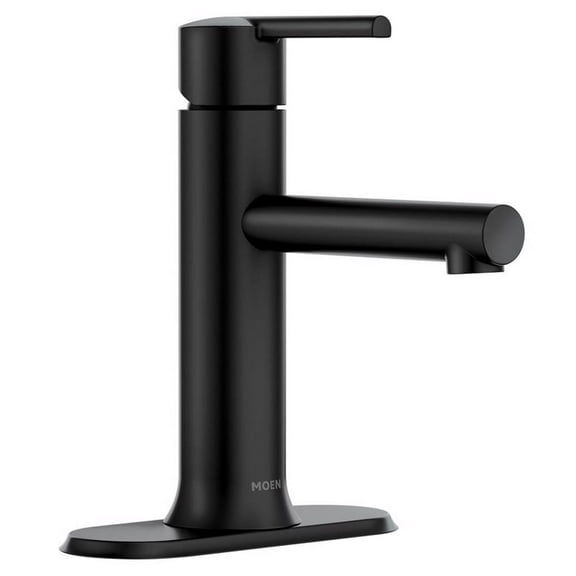 Moen Arlys Black Single Handle Bathroom Faucet 4 in.