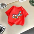 thumbnail image 3 of Marca Linda camiseta de algodón de verano para niños con el Pato Donald, linda y divertida camiseta de dibujos animados de Disney para niño y niña, ropa informal de moda para niños, 3 of 5