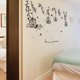 thumbnail image 3 of Black Garden Bird Cage Plants Tree Branch Wall Stickers Removable Living Room Wall Decals DIY Art Stickers Decoration 50X70Cm, 3 of 5