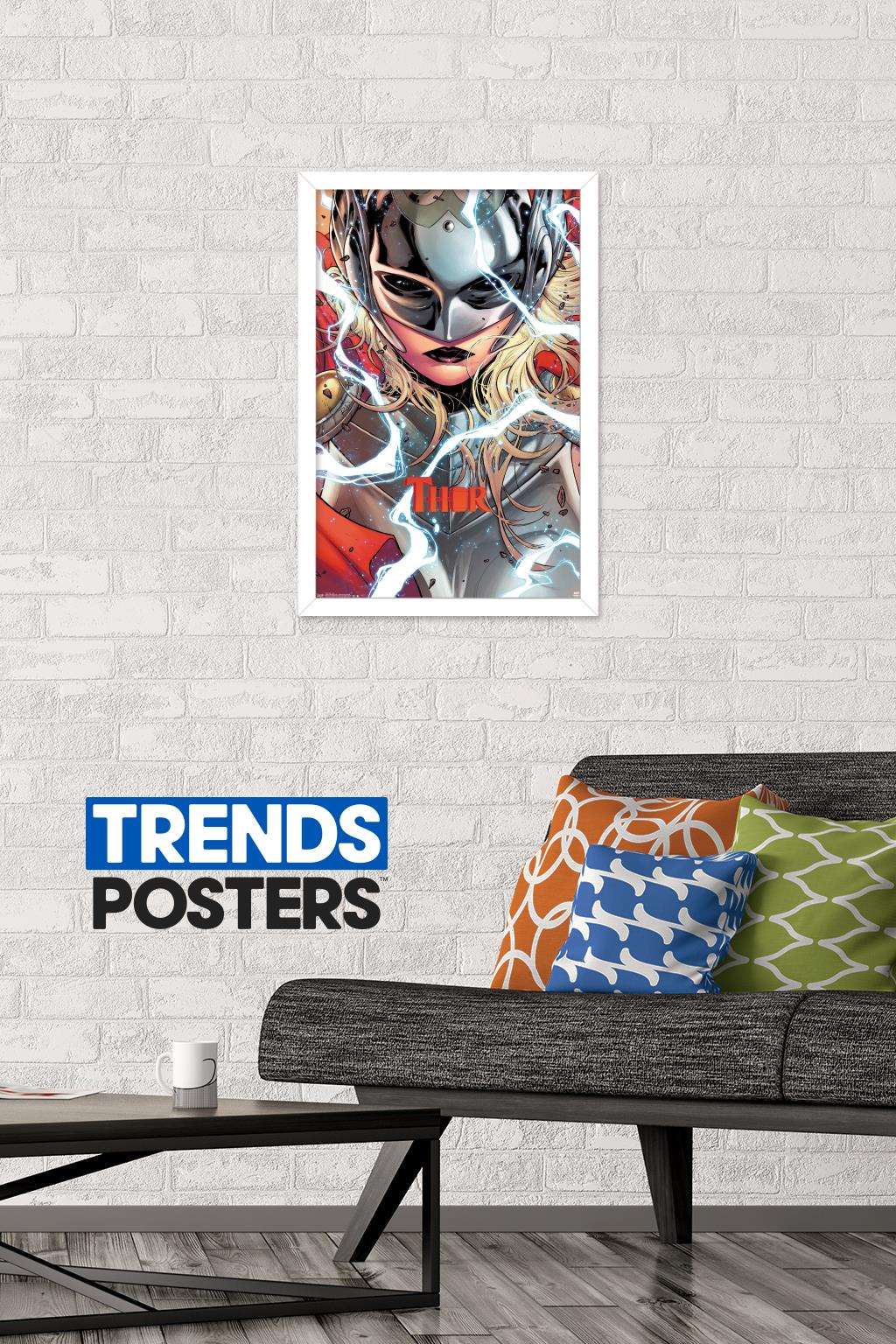 Marvel Comics - Thor - Jane Wall Poster, 14.725" x 22.375", Framed