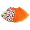 thumbnail image 2 of Petitebelle St Patrick's Day Theme Lady Tulle Tutu (Orange/Clovers, One Size), 2 of 2