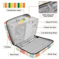 thumbnail image 4 of Haosy Accordion File Organizer Zipper Binder 500 Sheet 6-Tab Expanding File Folder Multi-Pocket 1.2 Inch 3 Ring Soft Color Striped, 4 of 7