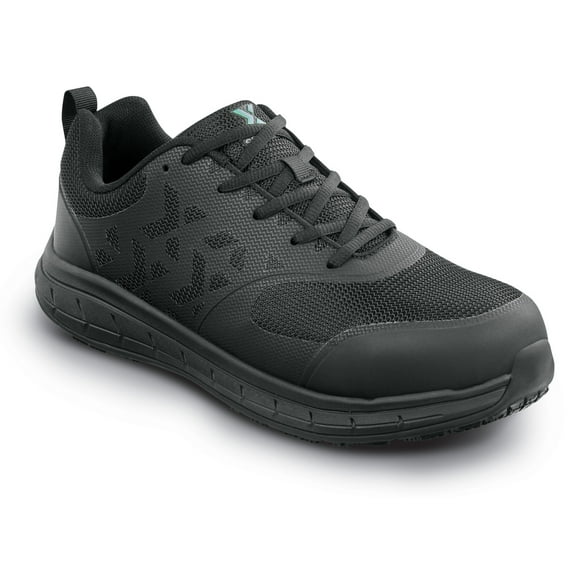 SR Max Dillon, Men's, Black, Athletic Style, MaxTRAX Slip Resistant, Steel Toe Work Shoe (10.5 EW)
