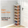 thumbnail image 1 of Shoe Rack for Closet, 4 Tier Shoes Stand,Stackable Shoe Rack Storage Organizer, Adjustable Shoe Organizer Shelf for Entryway, Shoe Storage Space Saver,Orange, 1 of 7