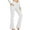 F-47White, variant on ZHOGXU Yoga Pants For Women High Waisted Solid Color Flared Slim Fit Stretchy Comfortable Sports Pants Trousers With Pockets For Daily Wear Dark Blue L
