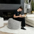 thumbnail image 3 of Gouchee Pouf Rond Lapina en Fausse Fourrure, 3 of 4