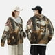 thumbnail image 4 of Fotbe American Wildlife Deer Forest Chaqueta con Protección Solar UPF 50+ para Hombre y Mujer, Camisa con Capucha y Bolsillos-Medium, 4 of 7