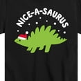 thumbnail image 3 of Instant Message - Niceasaurus Christmas - Toddler & Youth Short Sleeve Graphic T-Shirt, 3 of 6