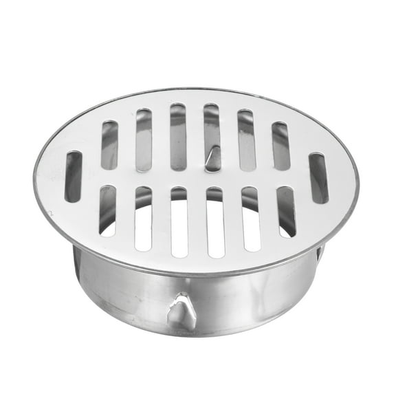 Uxcell Floor Drain Cover,, 4.9 Inch Stainless Steel Anti Block Drain Cover for Outdoor Bathroom Kitchen, 98 Flat Mouth