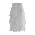 thumbnail image 2 of Franhais Lady ´s Fashionable Solid Color Mesh Skirt, Irregular Elastic Tulle Bubble Skirt, Daily Life and Vacation, 2 of 9