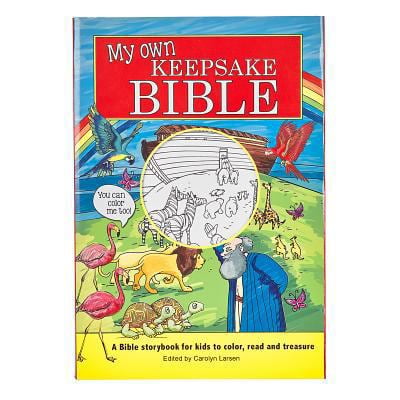 Pre-Owned My Own Keepsake Bible: A Kids Bible Storybook to Color (Paperback) 1432115812 9781432115814
