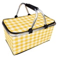 thumbnail image 1 of Picnic Basket, Foldable Portable Storage Basket  for Camping Yellow,Red, 1 of 8