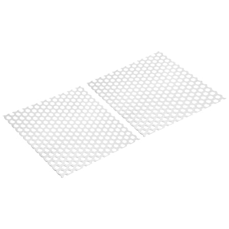 Uxcell 8.66" L x 8.66" W Perforated Metal Sheets, 2pcs 20Ga 3/8" Hole Aluminum Alloy