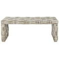 thumbnail image 6 of SAFAVIEH Adkin Coastal Checkered Rattan Coffee Table, White Wash, 6 of 8