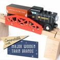 thumbnail image 3 of Conductor Carl Playtime Express Train Set | 12-Piece Wooden Train Box | Includes Unique Custom Designs and Classics: Recycling Transport, Timber Train, Wheat Car, Coal Train, Oil Tanker, 3 of 7