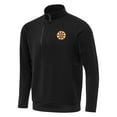 thumbnail image 2 of Men's Antigua Black Boston Bruins Generation Quarter-Zip Pullover Top, 2 of 3