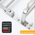 thumbnail image 6 of Kalageen Rust Resistant Hooks Towel Racks for Bathroom, Silver, 6 of 7