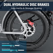 60V 27.5AH Removable Battery,2000W (Peak) Motor COSWHEEL CT20s Electric Bike for Adults, up to 40MPH,100 Miles . Electric Motorcycle, 20 Fat Tire ,with APP UL2849
