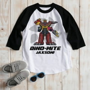 Personalized Power Rangers Legendary Megazord Boys' Black Sports Jersey