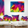thumbnail image 4 of Designart 3D Rainbow Art - Abstract Throw Pillow - 18x18, 4 of 5