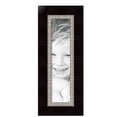 thumbnail image 2 of ArtToFrames 6" x 25" Espresso with Silver Lip Picture Frame, 6x25 inch Silver Wood Poster Frame (WOM-4951),  Pack, 2 of 7