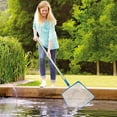 thumbnail image 3 of Swimming Pool 4 Foot Leaf Skimmer Net with 3 Aluminum Pole Sections - 8.7" Deep Ultra Fine Mesh Netting Bag Basket for Fast Cleaning of the Finest Debris - 40" Long, Clean Spas, Ponds, 3 of 5