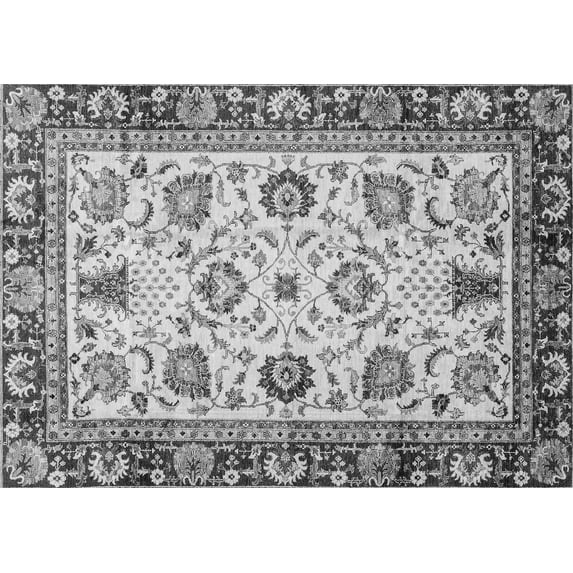 Ahgly Company Indoor Rectangle Oriental Gray Traditional Area Rugs, 3' x 5'