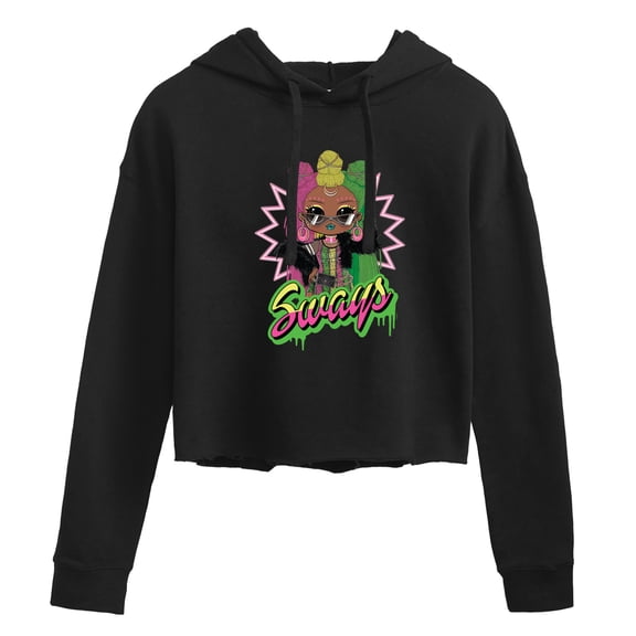 LOL OMG! Fashion Dolls - Sways Spray Paint - Juniors Cropped Pullover Hoodie